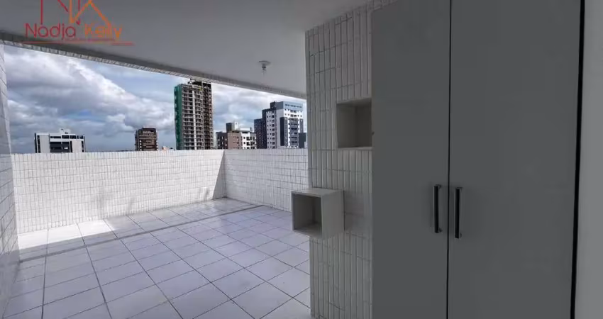 Cobertura de 120m² com 3 quartos á  450m. da praia à venda por R$ 650.000 - Bessa - João Pessoa/PB