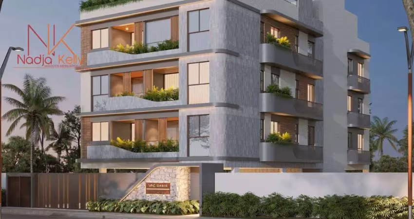 Apartamento com 3 dormitórios à venda, 70 m² por r$ 660.000 - jardim oceania - joão pessoa/pb