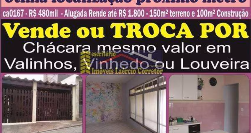 Casa para Venda em São Paulo, Tatuapé, 2 dormitórios, 1 banheiro, 2 vagas