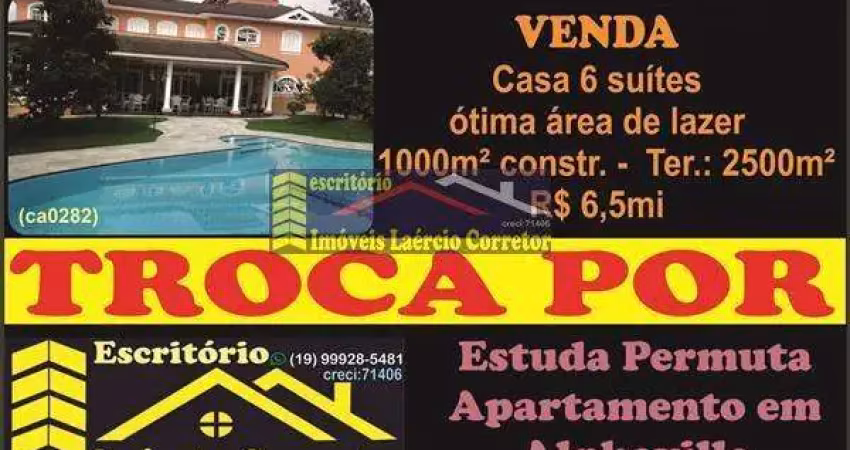 Casa em Condomínio para Venda em Santana de Parnaíba, Alphaville, 6 dormitórios, 6 suítes, 10 banheiros