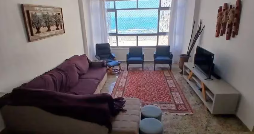 3 dormitórios e suíte com dependência. frente mar. 175 m2.