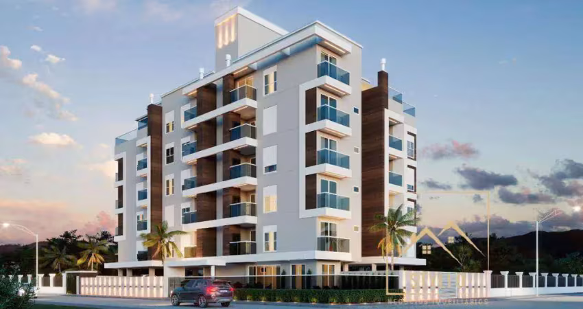 Apartamento com 3 dormitórios a venda, 78,52 m² governador celso ramos sc