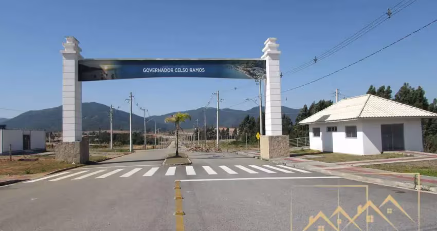 Excelente terreno esquina a venda, 369,63 m² - governador celso ramos /sc