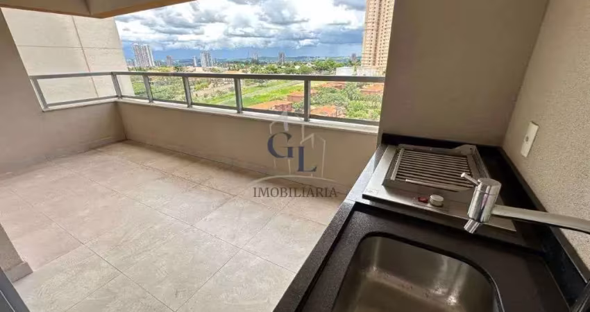Aluga apto novo com 03 Dormitorios, sacada gourmet com churasqueira, Edificio THZ - Jardim Botanico Rp