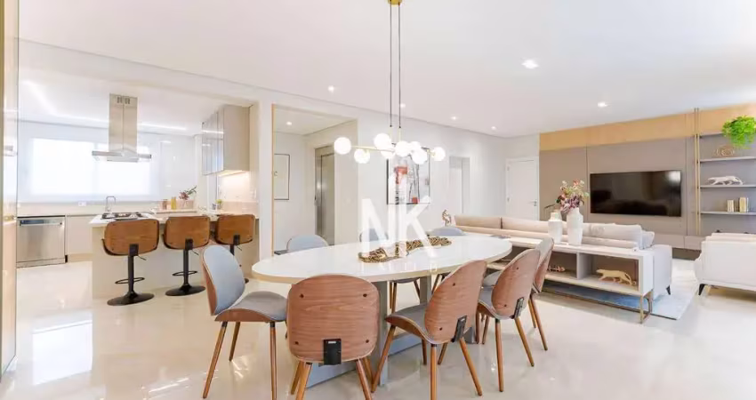 Apartamento inteiro mobiliado com 3 dormitórios à venda, 201 m² por r$ 3.500.000 - alto da glória - curitiba/pr
