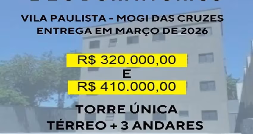 Apartamento 2 dorms (1 suíte) sacada e 1 vaga - vila paulista - mogi das cruzes