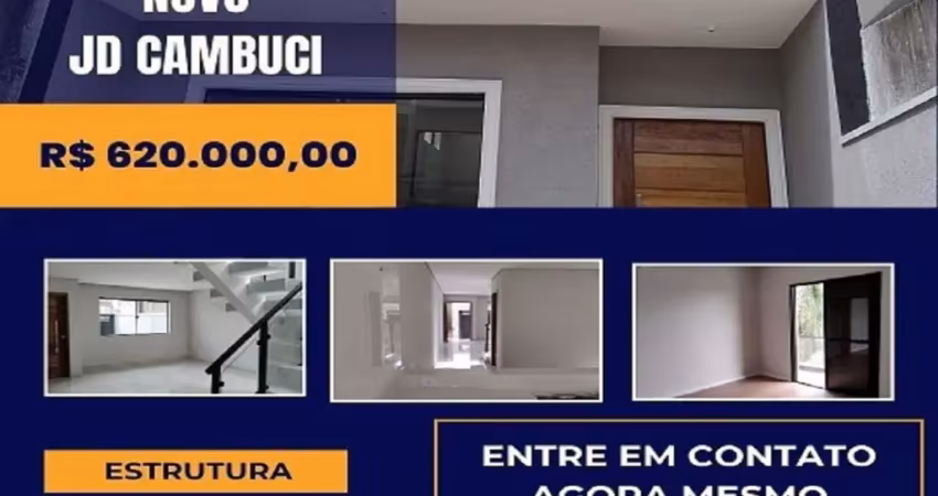 Sobrado novo | 3 dormitórios (1 suíte c/ closet e sacada) | amplo quintal | jardim cambuci – mogi das cruzes