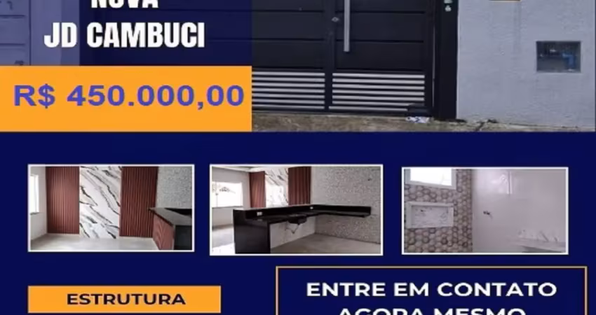 Casa térrea nova | 2 dormitórios (1 suíte) | 2 vagas | acabamentos sofisticados - jardim cambuci