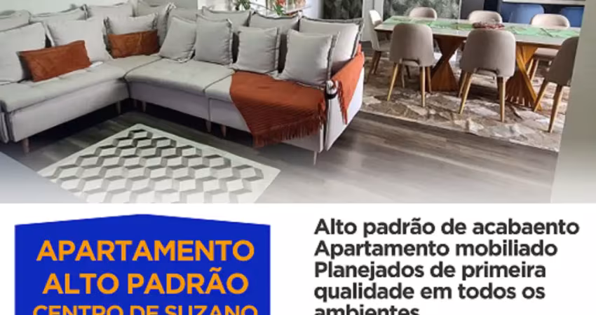 Apartamento alto padrão - 3dorms (suíte com closet) - terraço gourmet - centro de suzano