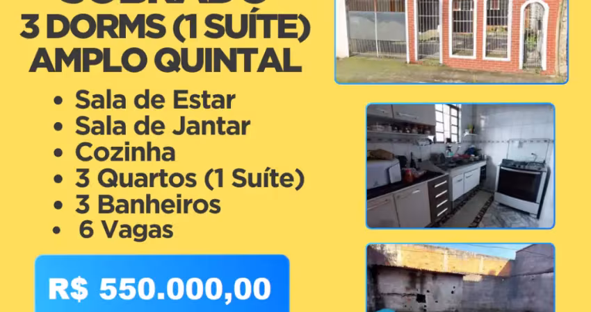 Imóvel raro, 3 dormitórios (1 suíte) com preço de ocasião no coração de suzano!