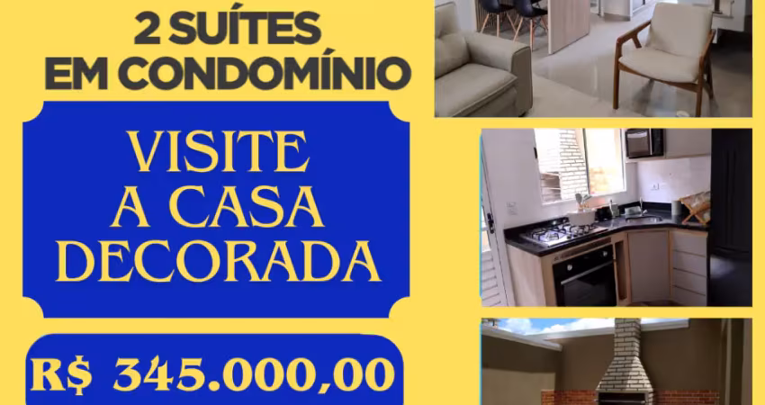 Lindíssimo sobrado 2 dormitórios (suítes) em condomínio - excelente localização em jundiapeba - mogi das cruzes