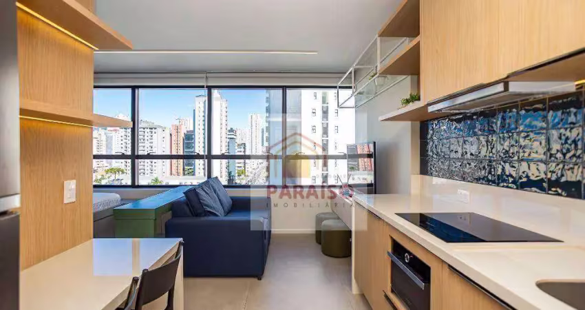 Studio com 1 dormitório para alugar, 21 m² no centro - curitiba/pr