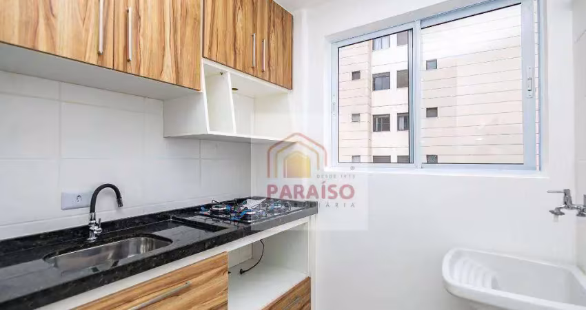 Apartamento com 2 dormitórios para alugar, 42 m² no capão raso - curitiba/pr