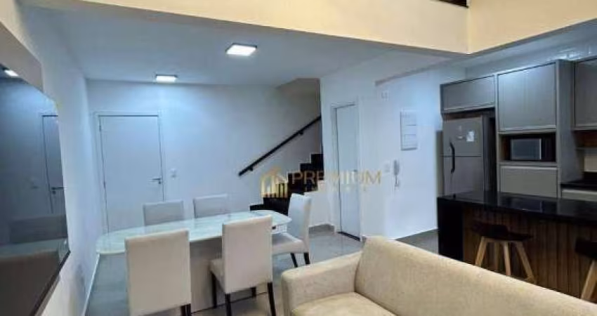 Apartamento Duplex com 1 dormitório à venda, 78 m² por R$ 1.100.000,00 - Parque Residencial Aquarius - São José dos Campos/SP