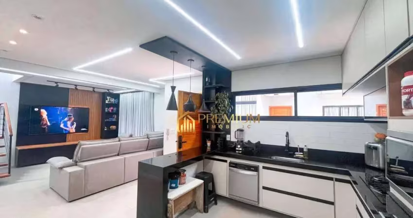 Sobrado com 3 dormitórios à venda, 111 m² por r$ 750.000,00 - cidade jardim - caraguatatuba/sp
