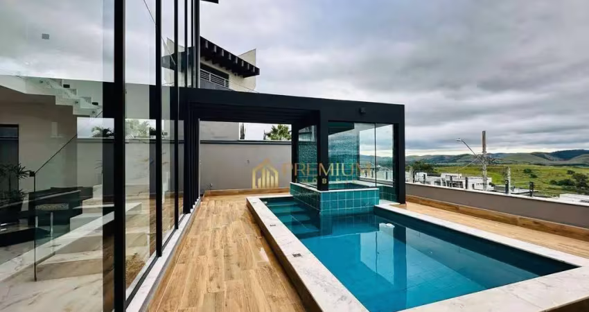 Sobrado com 4 dormitórios à venda, 472 m² por r$ 3.700.000 - condomínio residencial jaguary - são josé dos campos/sp