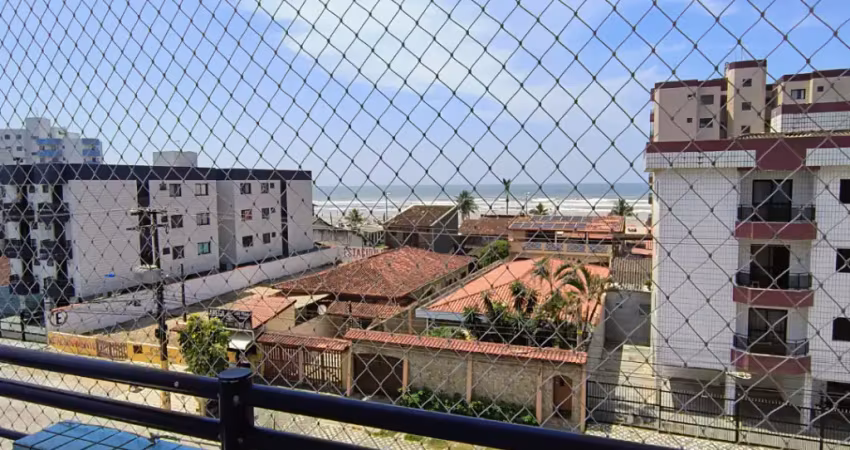 Apartamento de 1 dormitório com sacada vista mar