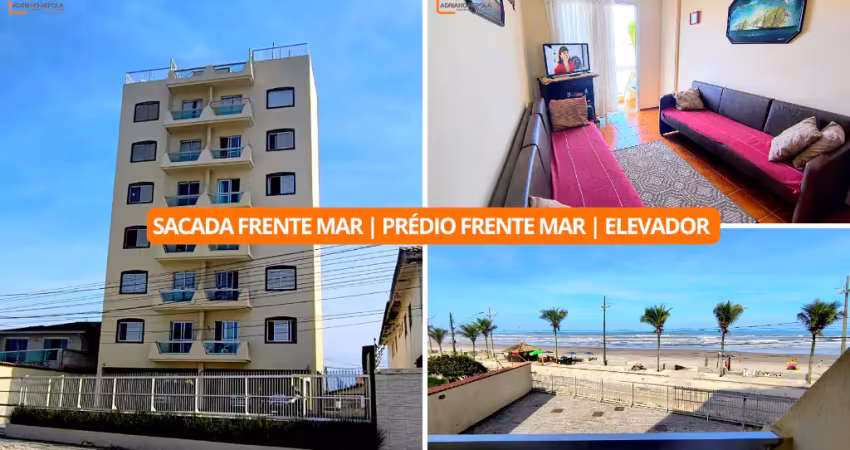 Apartamento frente mar | sacada frente mar | prédio com elevador