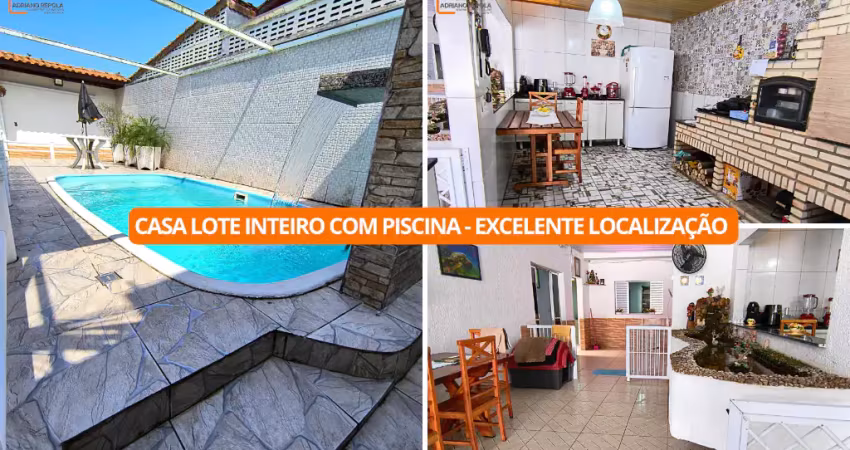 Oportunidade incrível - casa lote inteiro com piscina, cascata