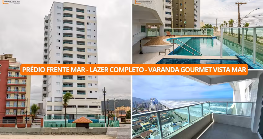 Apartamento já com piso em todos ambientes - varanda gourmet vista mar