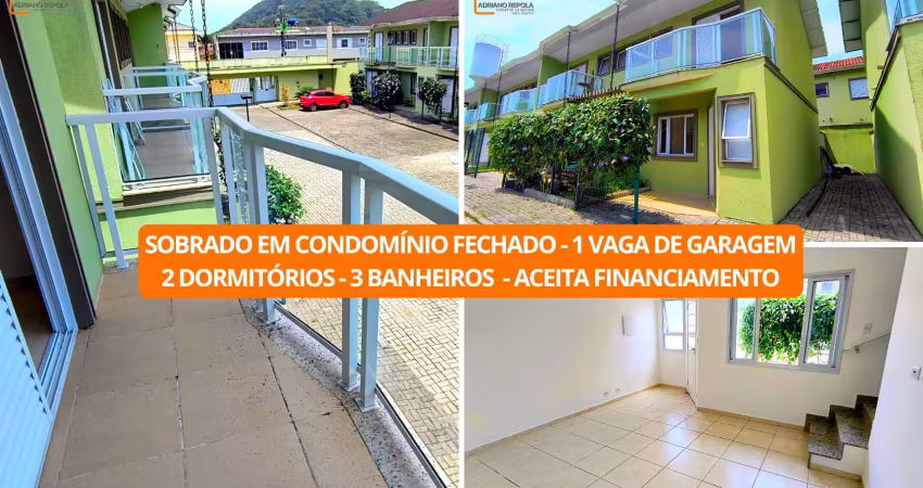 Lindo sobrado 2 dormitórios em condomínio fechado com área de lazer
