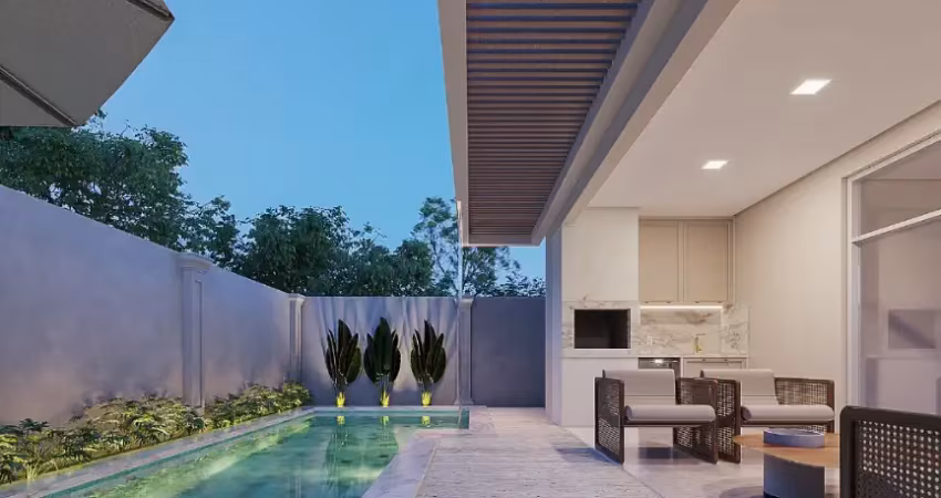 Sobrado com 4 suites , sendo uma master  com closet e banheira, fino acabamento.