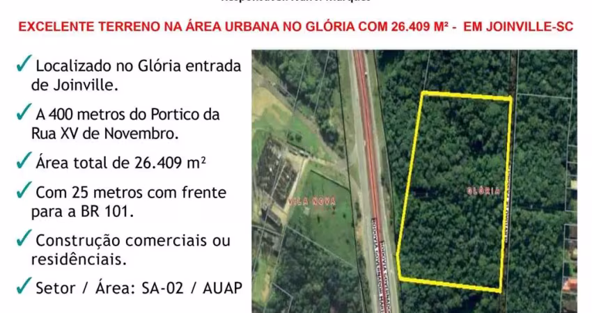 Terreno à venda no Glória, Joinville 
