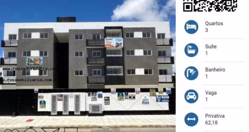 Apartamentos com 3 Quartos no Valentina - João pessoa/PB