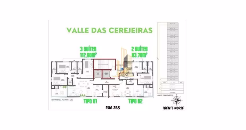 Apartamento 3 Suítes 2 Vagas na Meia Praia