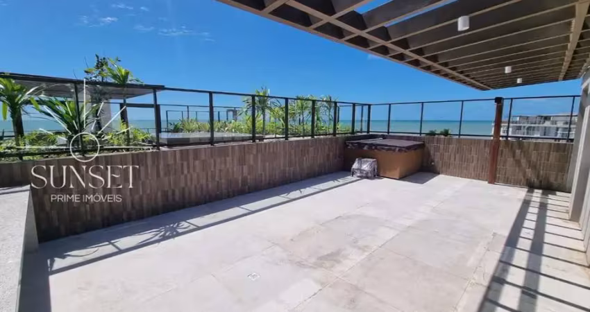 Frente mar, pé na areia! pronto pra morar!  cobertura duplex 3 suítes à venda no bessa / jardim oceania | joão pessoa - paraíba. ed. avoante