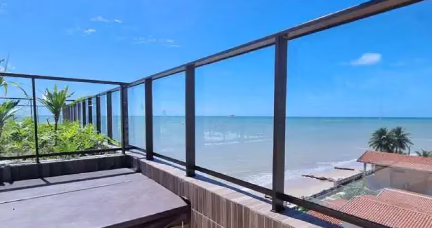 Frente mar, pé na areia! pronto pra morar!  cobertura duplex 3 suítes à venda no bessa / jardim oceania | joão pessoa - paraíba. ed. avoante