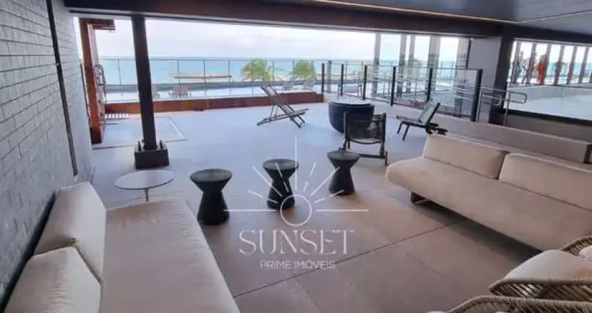Alto padrão, frente mar, pé na areia! pronto pra morar! apartamento 2 suítes + 1q à venda no bessa, jardim oceania joão pessoa, paraíba. ed. avoante