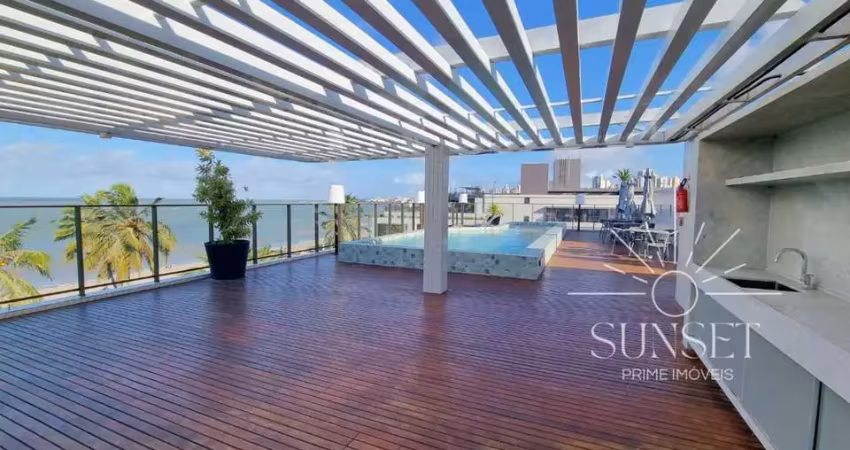 Alto padrão, frente mar, pé na areia, pronto pra morar! apartamento 3 quartos, 1 suíte à venda no jardim oceania, joão pessoa - paraíba.