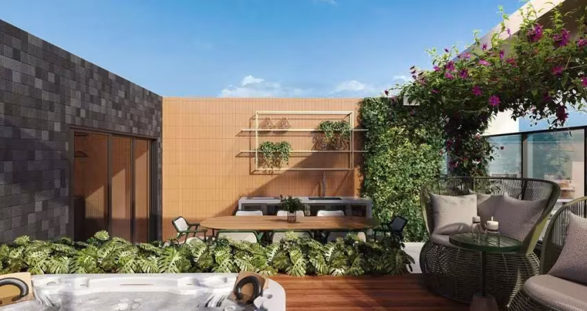 Lançamento perto da praia: cobertura duplex alto padrão 2 quartos, 1 suíte à venda em tambaú, joão pessoa - paraíba. entrega em 2028