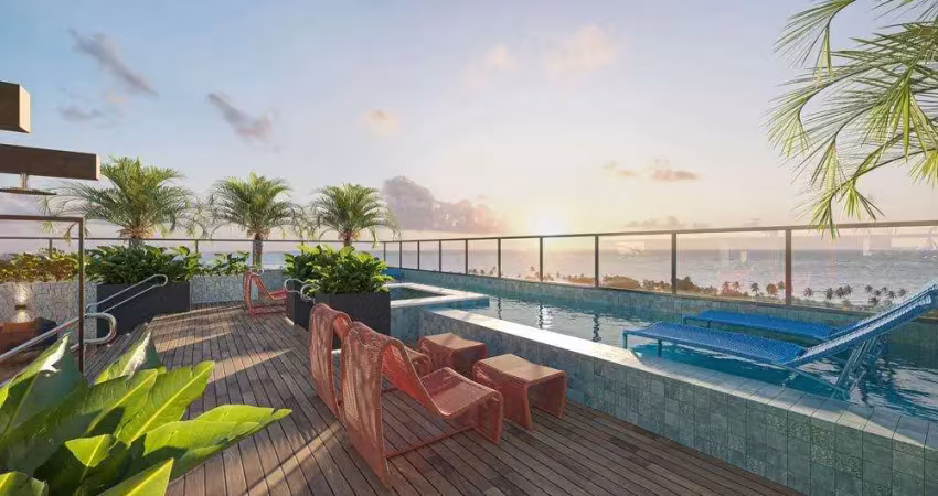 Apartamento 1 ou 2 quartos à venda em ponta de campina - cabedelo - paraíba - entrega em out/25 ed. noa - a poucos passos do mar. a