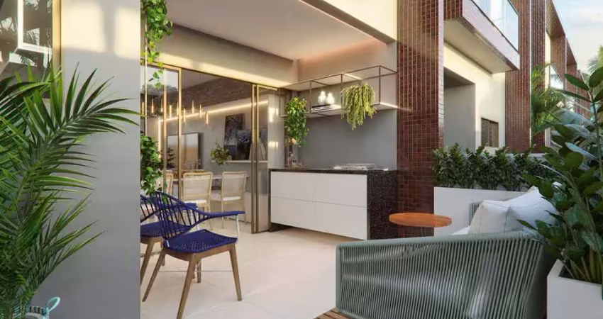 Casas duplex 3 quartos 1 suíte, em condomínio fechado de alto padrão próximo da praia à venda em cabedelo - paraíba