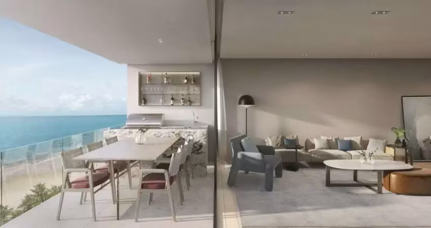 Apartamento garden à venda em ponta de campina - cabedelo - paraíba - exclusividade frente mar! lançamento setai beach resort & residence