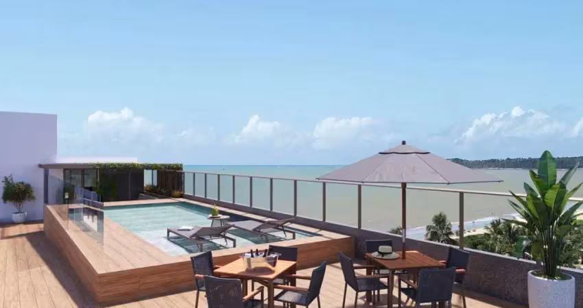 Só 10% entrada + parcelas. apartamento cobertura 1 quarto à venda na beira mar de cabo branco em joão pessoa - paraíba - entrega em fev/27