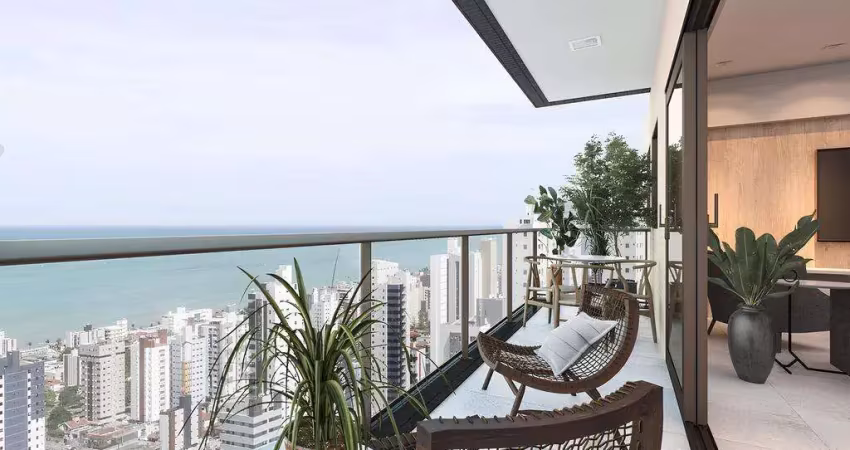 Apartamento no 23º andar, alto padrão, novo e pronto pra morar 3 quartos 2 suítes à venda em manaíra, joão pessoa, paraíba. ed. mirante do sol