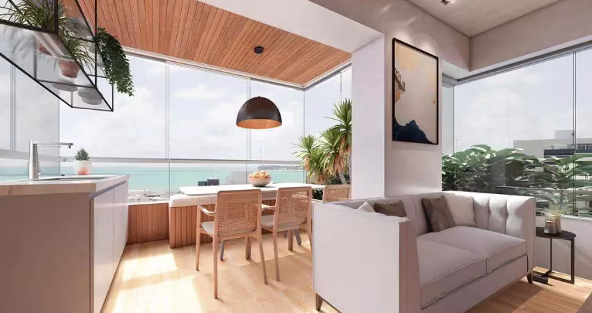 Investimento estratégico. apartamento 1 quarto, alto padrão, à venda em tambaú, joão pessoa, paraíba. pronto em 2025. ed. atlantis live.