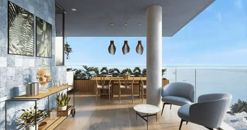 Frente mar, pronto neste ano! apartamento 2 quartos, 1 suíte, alto padrão à venda em camboinha - cabedelo - paraíba.