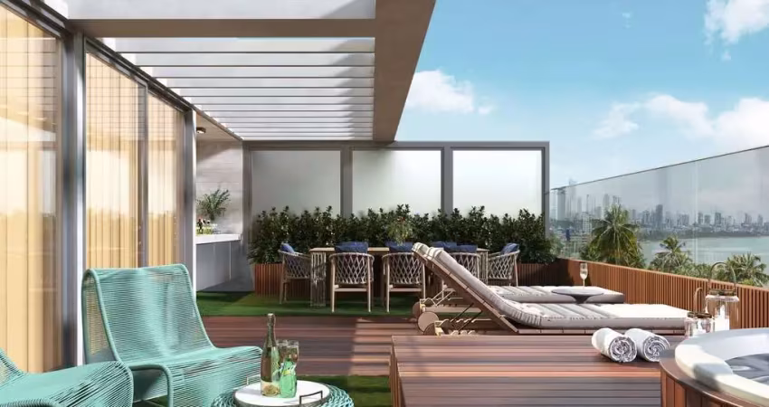 Lançamento frente mar. apartamento garden à venda em cabo branco - joão pessoa - paraíba - entrega em jun/27 ed. atlantis reserva cabo branco -