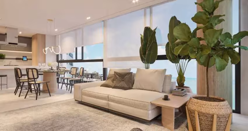 Lançamento frente mar. apartamento alto padrão 3 suítes à venda em camboinha, cabedelo / pb. entrega: junho/26