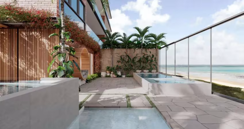 Luxo e exclusividade frente mar, pronto pra morar! apartamento 4 quartos, 3 suítes à venda em cabedelo - paraíba.