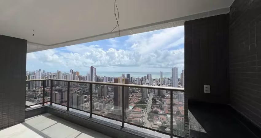 Apartamento 3 quartos, 1 suíte com maravilhosa vista, no 22º andar à venda no brisamar em joão pessoa - paraíba