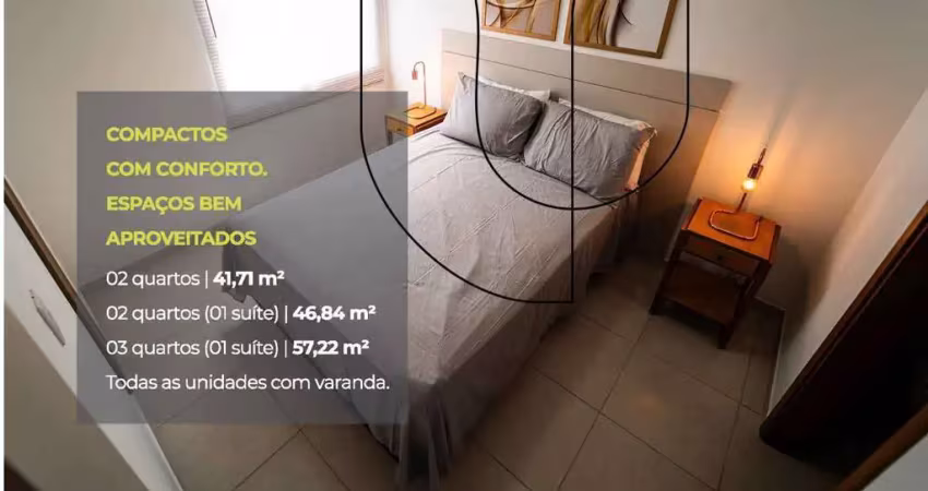 Documentação grátis! apartamento 2 quartos sendo 1 suíte, novo e pronto para morar no coração de joão pessoa.