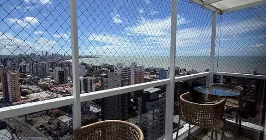 Pronto pra morar, apartamento semi mobiliado, 4 quartos, 3 suítes à venda em manaíra - joão pessoa - paraíba