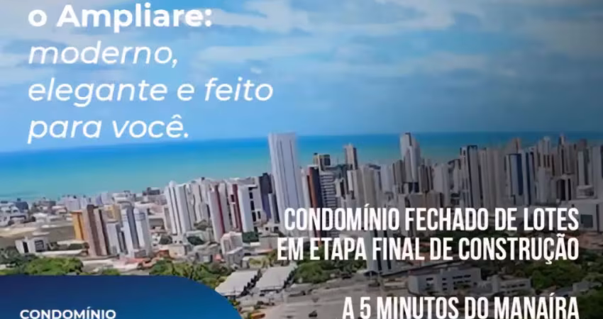 Terreno no condomínio fechado ampliare condomínio & clube em cabedelo / joão pessoa - pb