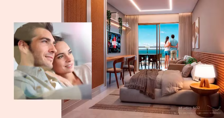 Almar residence, flat frente mar e maravilhosa vista! oportunidade de investimento na praia formosa