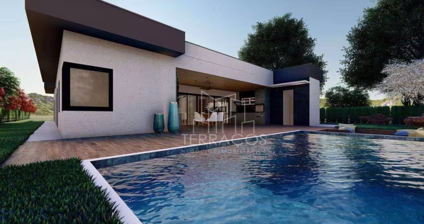 CASA TÉRREA - COND. COLINAS DE INHANDJARA - 3 SUÍTES - PISCINA - ITUPEVA / SP